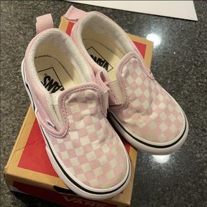 Preschool slip on checkered vans